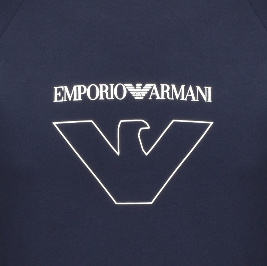 Alternative Image for ProductEmporio Armani Lounge Logo Sweatshirt Navy3